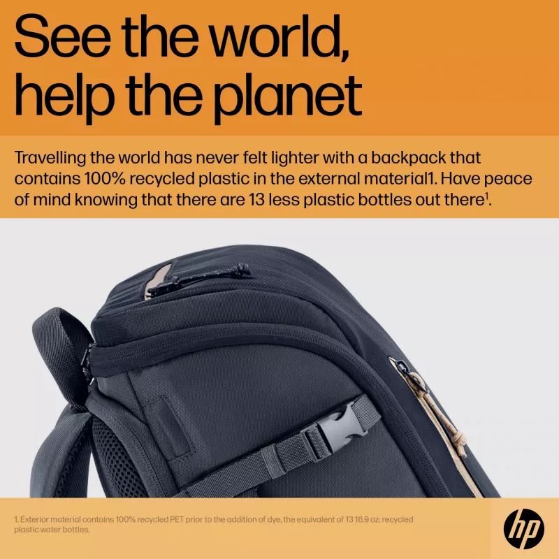 HP Travel 25 Liter 15.6 Blau Laptop-Rucksack Maximale Bildschirmgröße 39,6 cm Gewicht 860 g