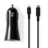Ladegerät für Mobilgeräte Nedis CCPDL20W111BK Universal Schwarz Zigarettenanzünder Auto 12–24V