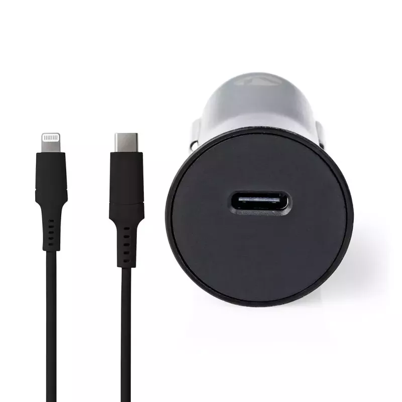 Ladegerät für Mobilgeräte Nedis CCPDL20W111BK Universal Schwarz Zigarettenanzünder Auto 12–24V