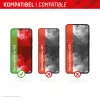 Displex Displayschutzfolie + Hülle für Samsung Galaxy S22/S23, Eco-Montagerahmen, kratzfest