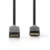 Videokabel-Adapter Nedis CCBW37100AT10 1m DisplayPort auf HDMI Schwarz