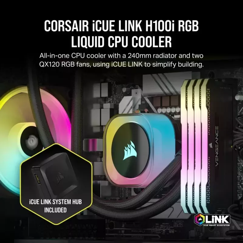 Flüssigkeitskühlungsset Corsair H100I