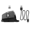 JLab Audio Epic Office rechtshändige kabellose Maus — Bluetooth + USB Typ-A, Optisch 2400 DPI, 9 Tasten, Rad, schwarz