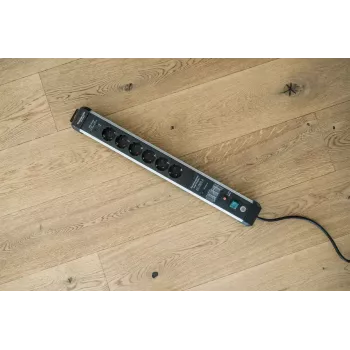 Power Extension Brennenstuhl 1391010620 3m 6 AC-Ausgänge Indoor Schwarz Silber