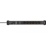 Power Extension Brennenstuhl 1391010620 3m 6 AC-Ausgänge Indoor Schwarz Silber