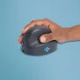 R-Go Tools Vertikale Maus R-Go HE Basic, ergonomische Maus, mittelgroß (Handgröße ≥ 185 mm), rechtshändig, Bluetooth, grau