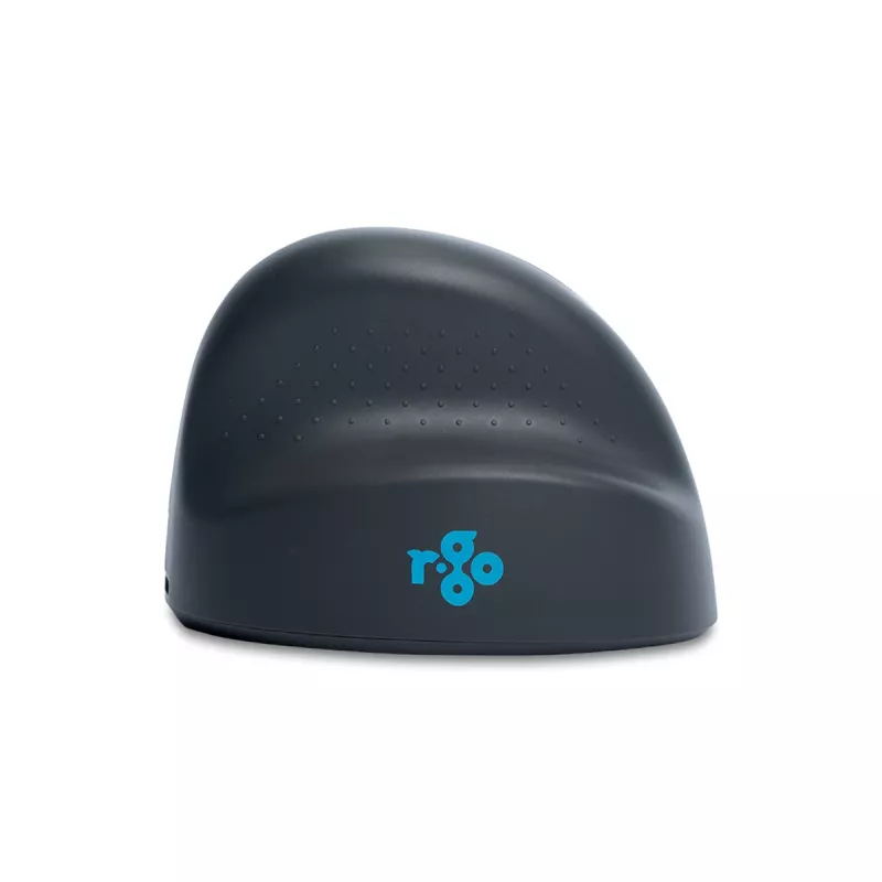 R-Go Tools Vertikale Maus R-Go HE Basic, ergonomische Maus, mittelgroß (Handgröße ≥ 185 mm), rechtshändig, Bluetooth, grau