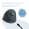 R-Go Tools Vertikale Maus R-Go HE Basic, ergonomische Maus, mittelgroß (Handgröße ≥ 185 mm), rechtshändig, Bluetooth, grau