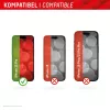Displex Displayschutzfolie + Hülle für Apple iPhone 15 Pro, Eco-Montagerahmen, kratzfest