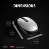 HP 240 Lunar White Bluetooth-Maus, beidhändig, optisch, Bluetooth, 1600 DPI, Weiß