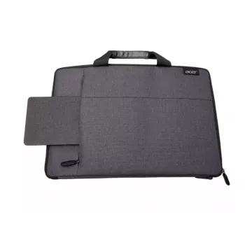 Sleeve-Hülle Acer ABG233 für 15,6-Zoll-Laptops, 39,6 cm, grau, mit Tragegriff