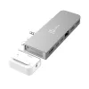 USB Hub j5create JCD395 4K60 Elite Pro Wired USB4 mit MagSafe Kit