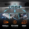 USB Hub j5create JCD395 4K60 Elite Pro Wired USB4 mit MagSafe Kit