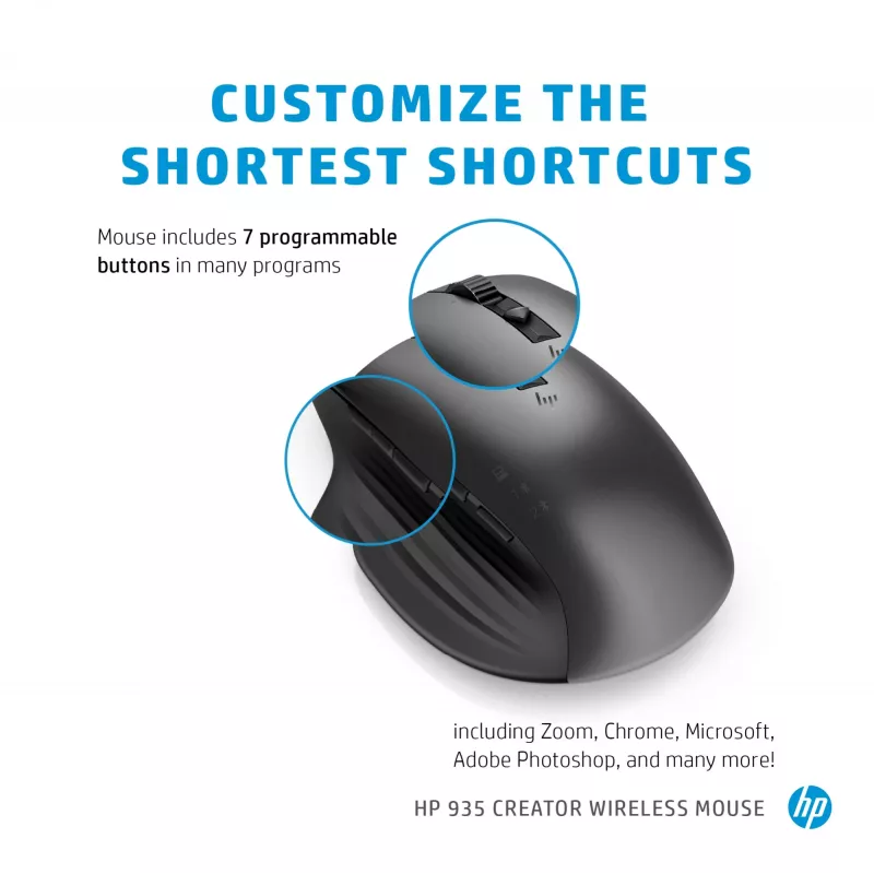 Maus HP 935 Creator Wireless RF Wireless + Bluetooth