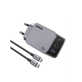 Ugreen 25871 mobiles Ladegerät Universal Grau AC-Schnellladen Indoor