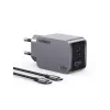 Ugreen 25871 mobiles Ladegerät Universal Grau AC-Schnellladen Indoor