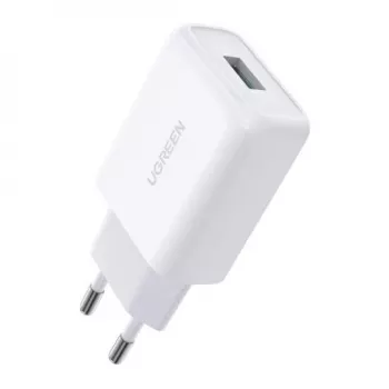 Ugreen 10133 Ladegerät für Mobilgeräte Smartphone Weiß USB Schnellladung Indoor