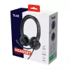 Trust Ayda Headset Kabelgebunden Head-band Anrufe/Musik Schwarz