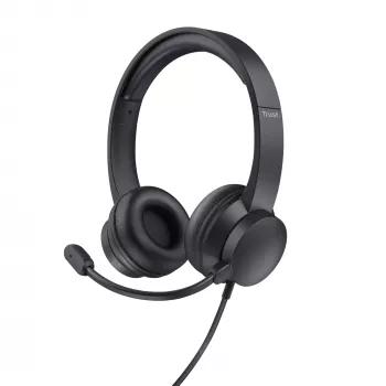 Trust Ayda Headset Kabelgebundenes Headset Head-band Anrufe/Musik Schwarz