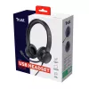 Trust Ayda Headset Kabelgebundenes Headset Head-band Anrufe/Musik Schwarz