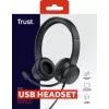 Trust Ayda Headset Kabelgebundenes Headset Head-band Anrufe/Musik Schwarz