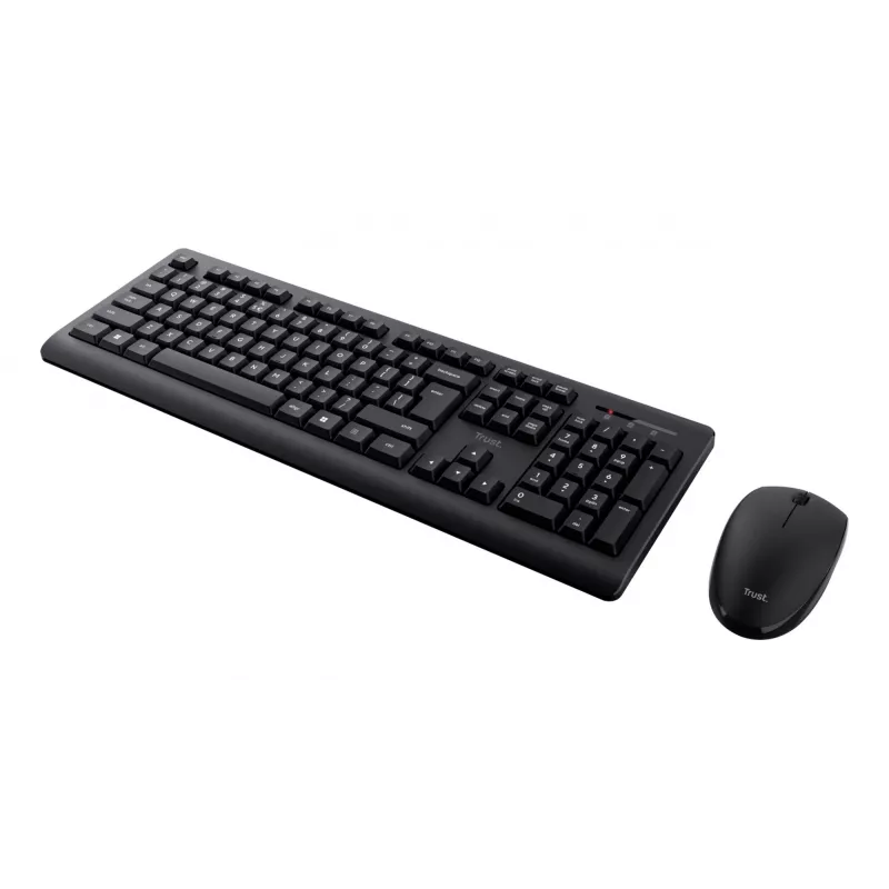Trust Primo Tastatur Maus inklusive Office RF Wireless QWERTZ Deutsch Schwarz