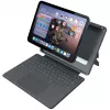 ASTAR DEQSTER Smart Rugged Touch Plus Tastatur für iPad 10,9 Zoll — QWERTZ Deutsch, Mechanische Schalter, Smart Connector Docking, Grau