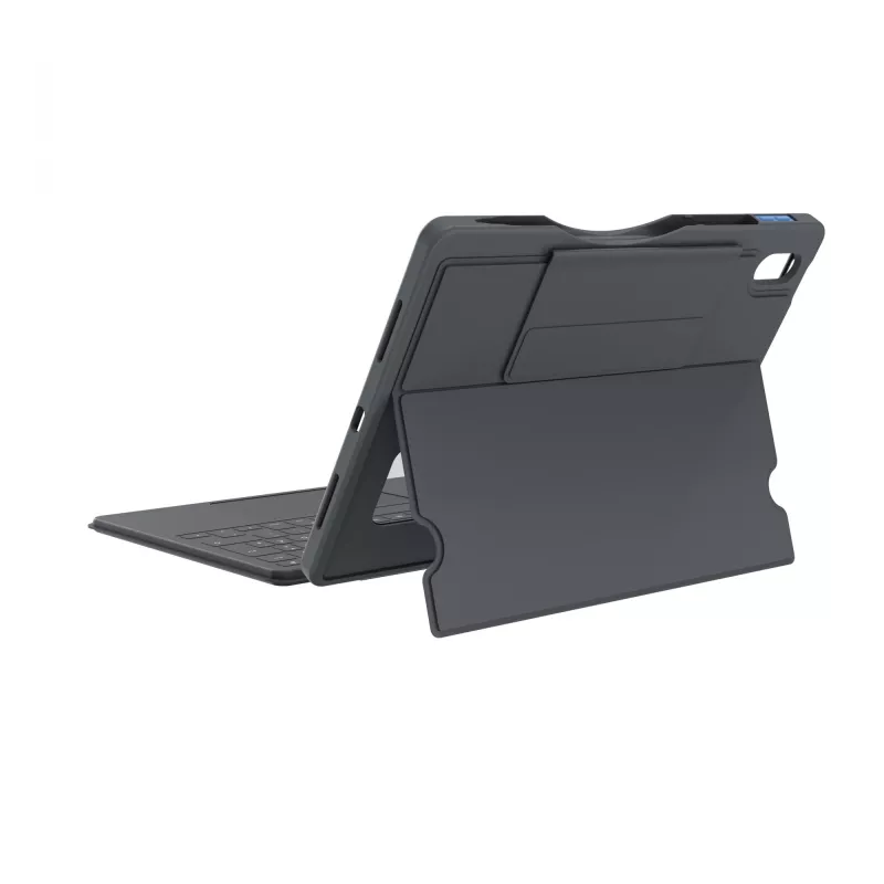 ASTAR DEQSTER Smart Rugged Touch Plus Tastatur für iPad 10,9 Zoll — QWERTZ Deutsch, Mechanische Schalter, Smart Connector Docking, Grau