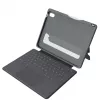 ASTAR DEQSTER Smart Rugged Touch Plus Tastatur für iPad 10,9 Zoll — QWERTZ Deutsch, Mechanische Schalter, Smart Connector Docking, Grau