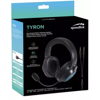 Headset SPEEDLINK TYRON kabelgebunden Gaming Schwarz