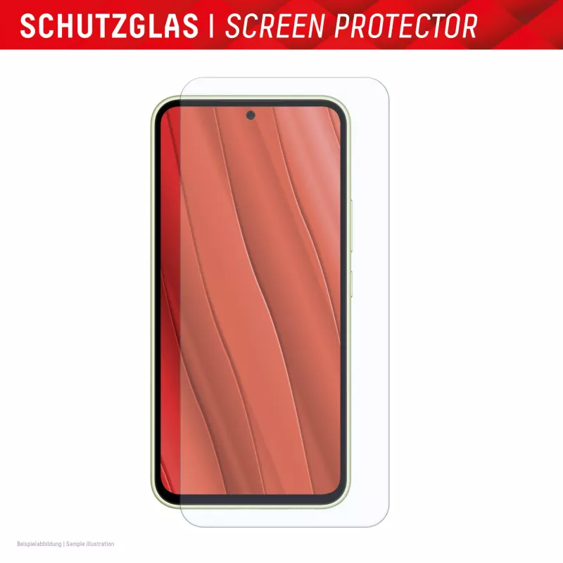 Displex Smart Glass (9H) für Samsung Galaxy A36/A56, Montageaufkleber, unzerbrechlich