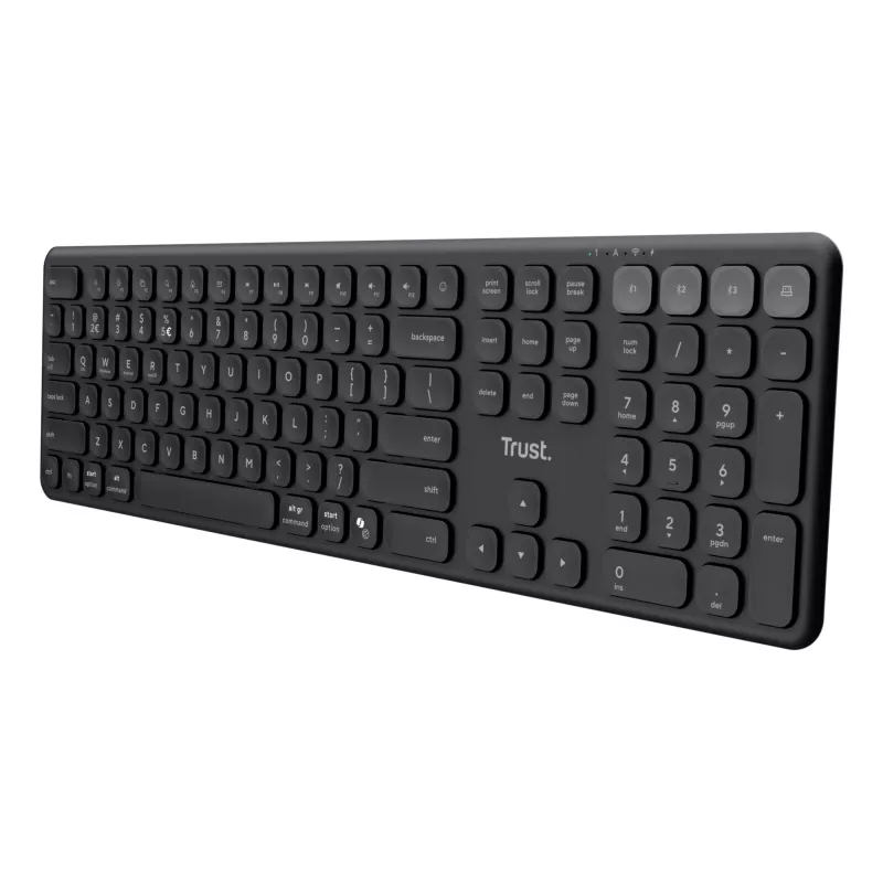 Trust Vaiya Tastatur Home/Office RF Wireless + Bluetooth QWERTZ Deutsch Schwarz