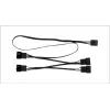 PWM-Sharing-Kabel Arctic PST-Kabel Rev. 2 für 4 PWM-Lüfter, 4-Pin-PWM-Anschlüsse, Schwarz