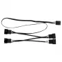 PWM-Sharing-Kabel Arctic PST-Kabel Rev. 2 für 4 PWM-Lüfter, 4-Pin-PWM-Anschlüsse, Schwarz