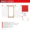 Displex Displayschutzfolie + Case für Apple iPhone 16e/17e, Eco-Montagerahmen, kratzfest