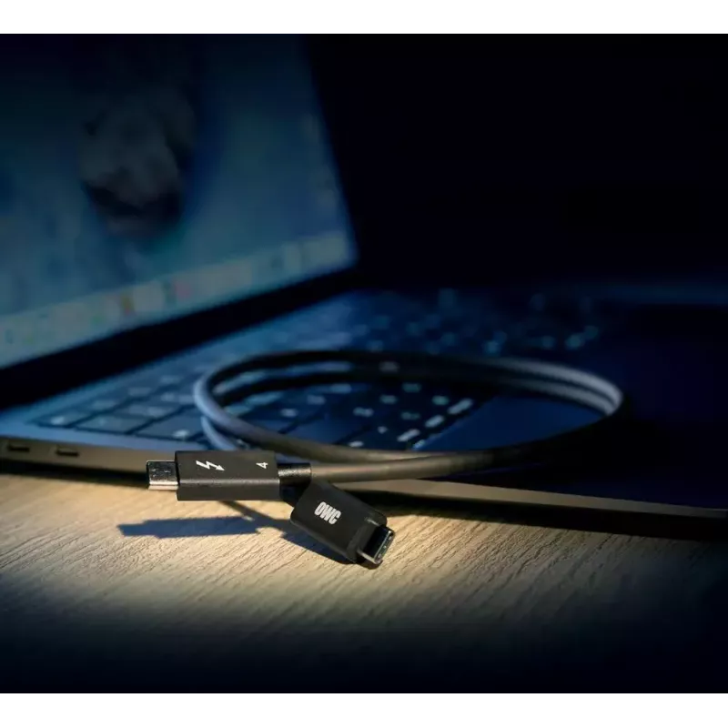 Thunderbolt-Kabel OWC OWCCBLTB4C2.0M 2m 40 Gbit/s Schwarz