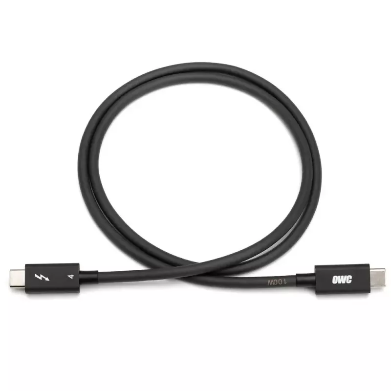 Thunderbolt-Kabel OWC OWCCBLTB4C2.0M 2m 40 Gbit/s Schwarz