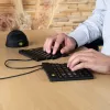 R-Go Tools Ergonomic Tastatur R-Go Split Break v2 with break software, ergonomic split Tastatur, QWERTZ (DE), Wired, Schwarz