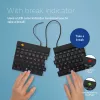 R-Go Tools Ergonomic Tastatur R-Go Split Break v2 with break software, ergonomic split Tastatur, QWERTZ (DE), Wired, Schwarz