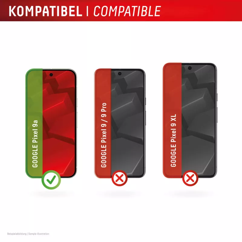 Displex Displayschutzfolie (10H) für Google Pixel 9a, Eco-Montagerahmen, kratzfest