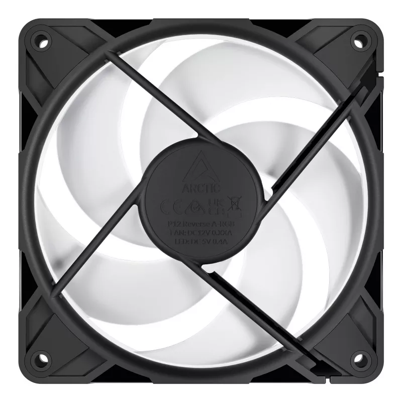ARCTIC Freezer P12 Pro Reverse A-RGB - 3er-Pack Gehäuselüfter 12 cm Schwarz 3 Stück