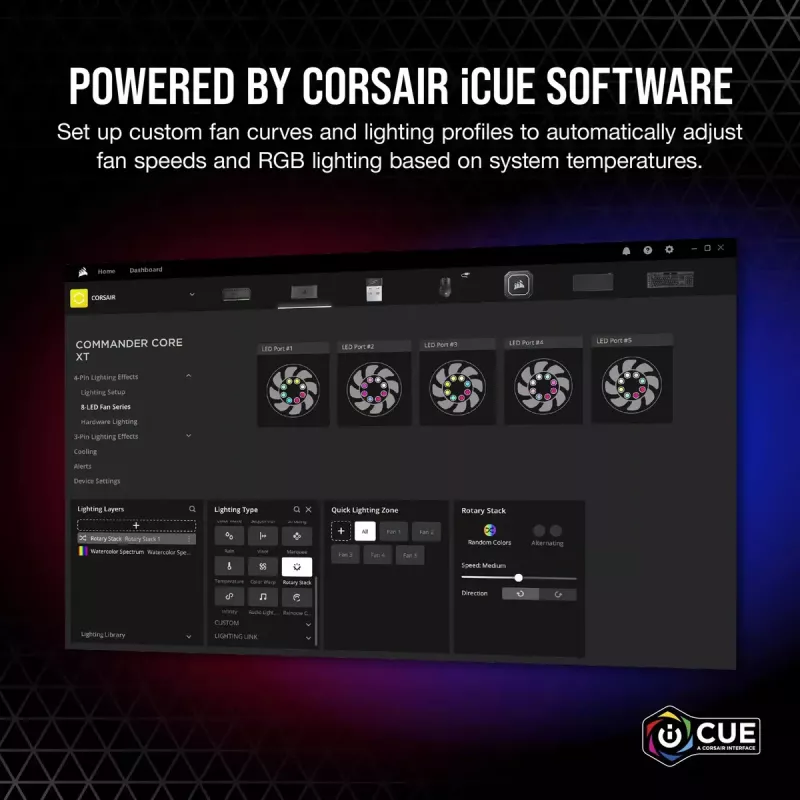 Lüfterdrehzahlregler Corsair iCUE Commander Core XT
