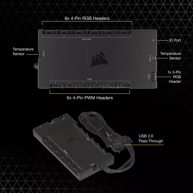Lüfterdrehzahlregler Corsair iCUE Commander Core XT