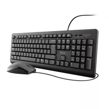 Trust Primo Tastatur Maus im Lieferumfang Büro USB Deutsch Schwarz