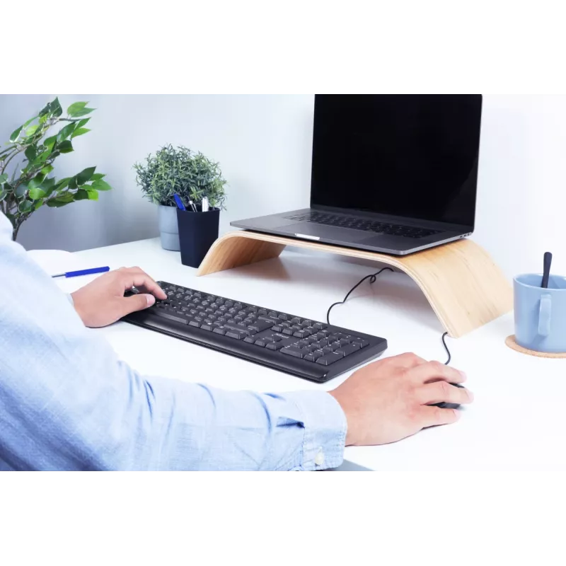 Trust Primo Tastatur Maus im Lieferumfang Büro USB Deutsch Schwarz