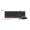 Trust Primo Tastatur Maus im Lieferumfang Büro USB Deutsch Schwarz