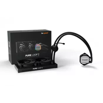 be quiet! Pure Loop 2 | 240mm Prozessor All-in-One-Flüssigkeitskühler 12 cm Schwarz 1 Stk.