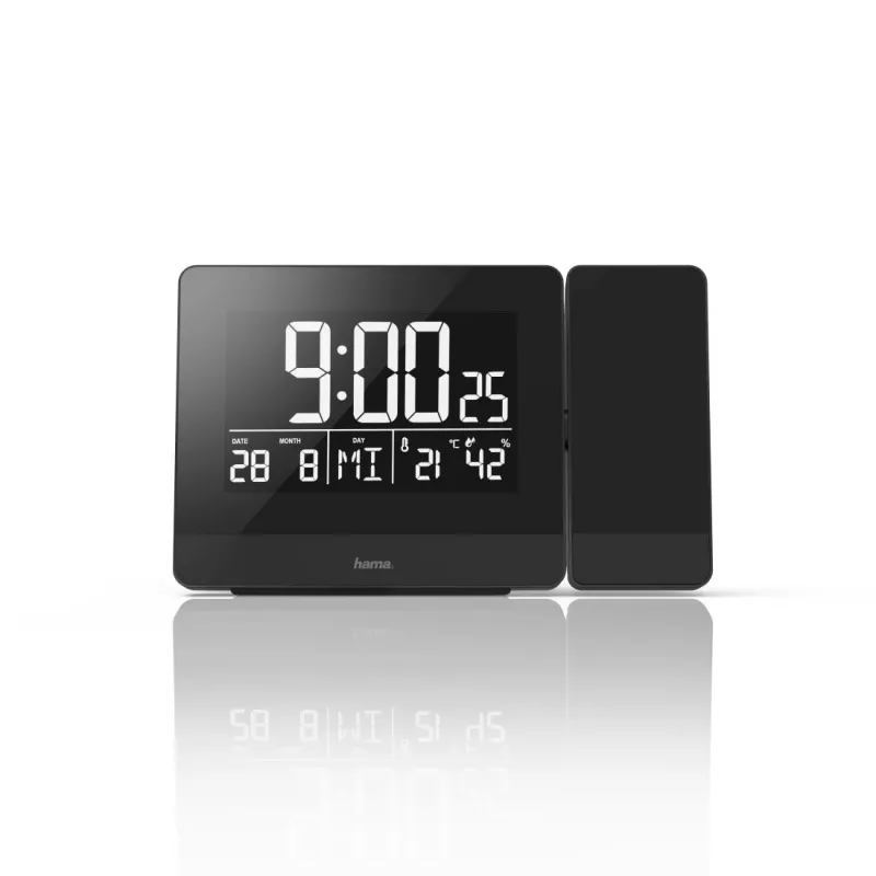 Hama Plus Charge Digitaler Wecker Schwarz