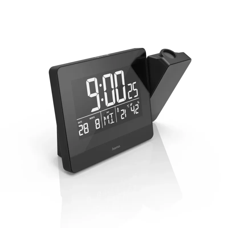 Hama Plus Charge Digitaler Wecker Schwarz