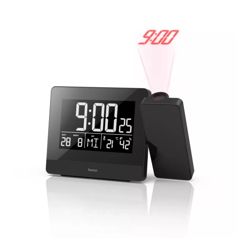 Hama Plus Charge Digitaler Wecker Schwarz